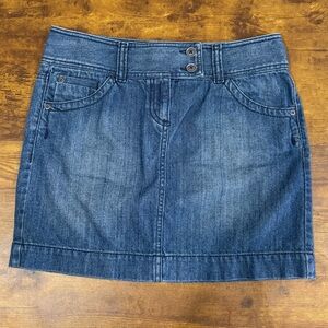 LOFT Denim Mini skirt size 4